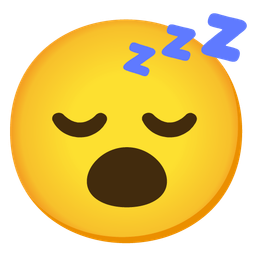 Face with open mouth and Sleeping face