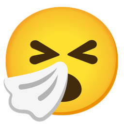 Face with open mouth and Sneezing face