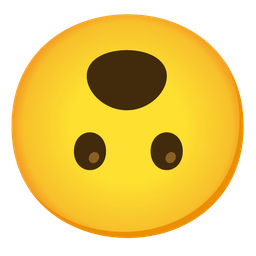 Face with open mouth and Upside-down face