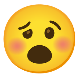 Face with open mouth and Woozy face