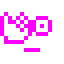 face with peeking eye and alien monster