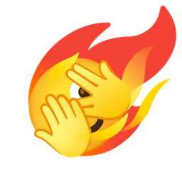 face with peeking eye and comet