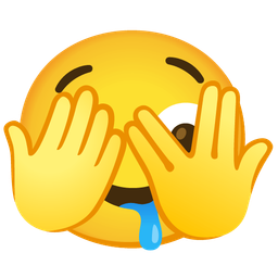 face with peeking eye and drooling face