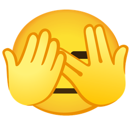 face with peeking eye and expressionless face