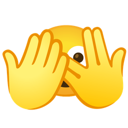 face with peeking eye and face with peeking eye