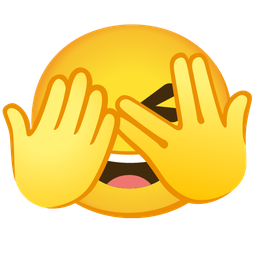 Face with peeking eye and Grinning squinting face