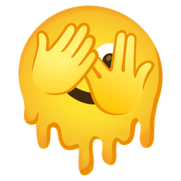 Face with peeking eye and Melting face