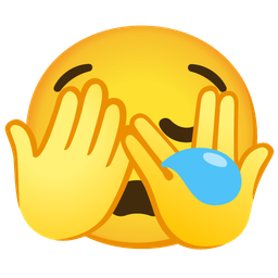 face with peeking eye and sleepy face