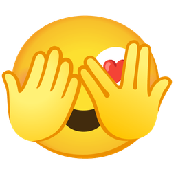 Face with peeking eye and Smiling face with heart-eyes