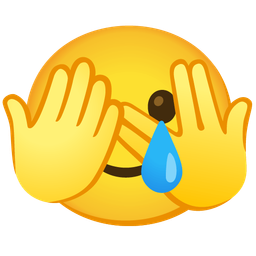 Face with peeking eye and Smiling face with tear