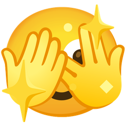 face with peeking eye and sparkling heart