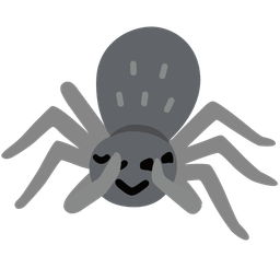 face with peeking eye and spider