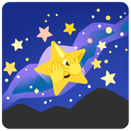 face with peeking eye and telescope