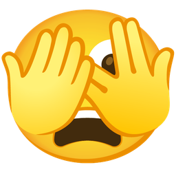 face with peeking eye and tired face