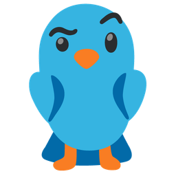 face with raised eyebrow and bird