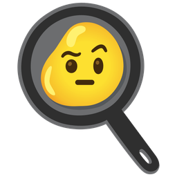 face with raised eyebrow and cooking