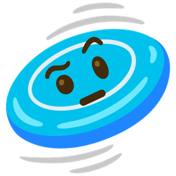 face with raised eyebrow and flying disc