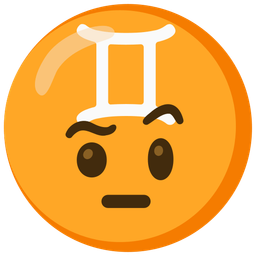 face with raised eyebrow and Gemini