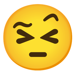 Face with raised eyebrow and Grinning squinting face