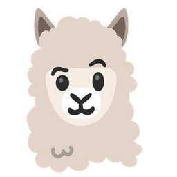 face with raised eyebrow and llama
