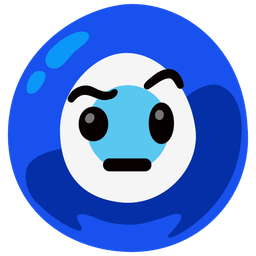 face with raised eyebrow and nazar amulet