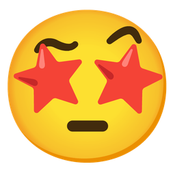 Face with raised eyebrow and Star-struck