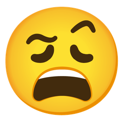 face with raised eyebrow and weary face