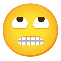 Face with rolling eyes and Beaming face with smiling eyes