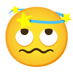 face with rolling eyes and dizzy