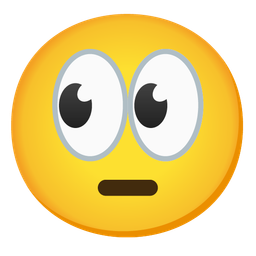 face with rolling eyes and eyes