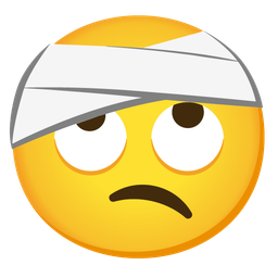 face with rolling eyes and face with head-bandage