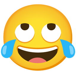 Face with rolling eyes and Face with tears of joy