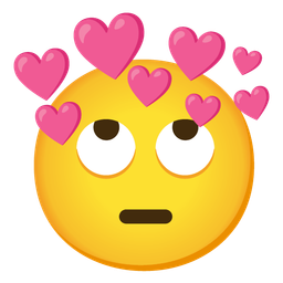 face with rolling eyes and heart with arrow