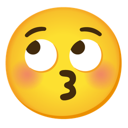 Face with rolling eyes and Kissing face with closed eyes