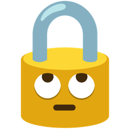 face with rolling eyes and locked