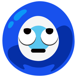 face with rolling eyes and nazar amulet