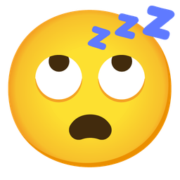 face with rolling eyes and sleeping face