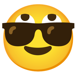 face with rolling eyes and smiling face with sunglasses