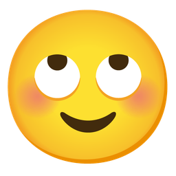 Face with rolling eyes and Smiling face