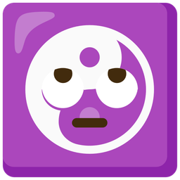 face with rolling eyes and yin yang