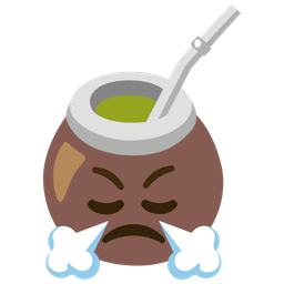 face with steam from nose and mate