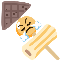 face with steam from nose and oden