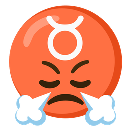 face with steam from nose and Taurus