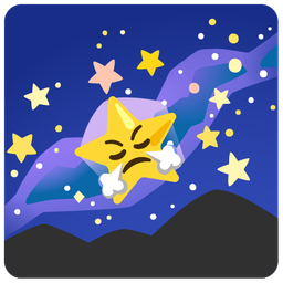 face with steam from nose and telescope