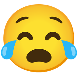 face with tears of joy and anguished face