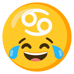 face with tears of joy and Cancer