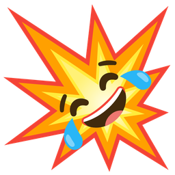 face with tears of joy and collision