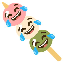 face with tears of joy and dango