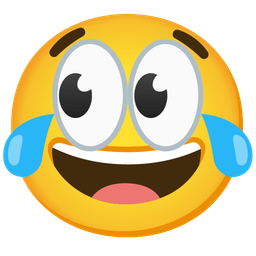 face with tears of joy and eyes