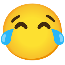 face with tears of joy and face without mouth